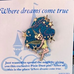 Disney “where dreams come true” Tinker Bell pin New